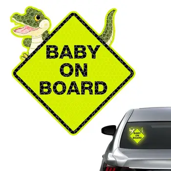 Kūdikių Laive Automobilių Lipdukas Vaikas Laive Kūdikių Saugos Ženklas Automobilių Lipdukas Saugos Įspėjimo Lipdukas Atspindintis Pranešimas Lipdukai Naktį