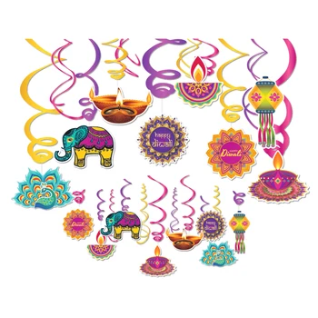 Laimingas Sofa Hanukkah Lubų Kabo Sukama Šviesos Festivalis Šalis Dekoro Indijos Deepavali Šalies Kabinti Spirale Papuošalai