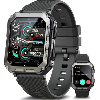 LEMFO Smart laikrodžiai vyrams IP68 vandeniui 400mAh 7days Baterija C20Pro Sporto laikrodžiai 