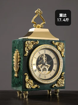 Marmuro Senovinis Laikrodis Europos-Retro Stiliaus Laikrodis Apdailos Kambarį Ekranas Laikrodis Namų Darbalaukio Stalo Laikrodis Kūrybos