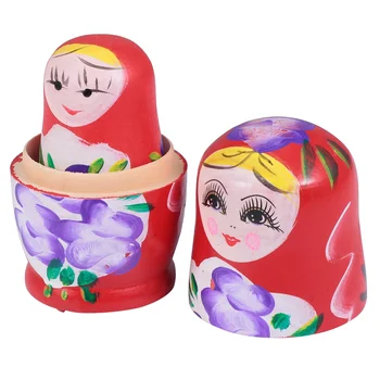 Matryoshka Žaislas Rusijos Medinis Dekoras Aldult Lizdus Spalva Dažytos Mergaitės Lėlės Vaiko, Vaikams, Žaislai