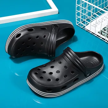 MHYTY Vyrų Croc 2023 vasarą naujas soft-soled paplūdimio bateliai atsitiktinis baotou sandalai neslidus pora šlepetės