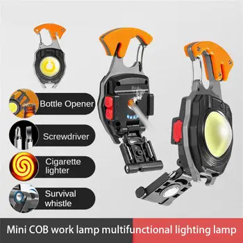 Mini LED Žibintuvėlis Darbą Šviesos Kišenėje, šviesos, Lauko Kempingas Žibintų Pagalbos Veržliaraktis, Plaktukas Lempos