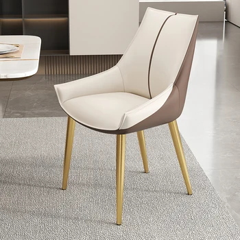 Moderni Valgomojo Kėdės Nešiojamų Baltos spalvos Grindų Odos Dizaineris, Ergonomiškas Kėdės, Valgomojo Kambario Poltrona Virtuvės Baldai MQ50CY