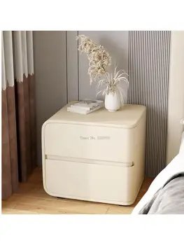Modernus minimalistinis pieno arbata stiliaus mikropluošto odos staliukas, miegamojo baldai italijos minimalistinio meno medžio masyvo lovos