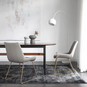 Modernus minimalistinis variu dengto odos namų hotel valgomasis, valgomojo kėdės.