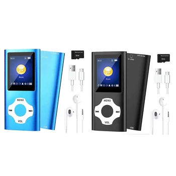 MP3 Muzikos Grotuvas Su Bluetooth 5.0, Video/Photo Viewer, E-Knygų Grotuvas Vaikams (Mėlynas)