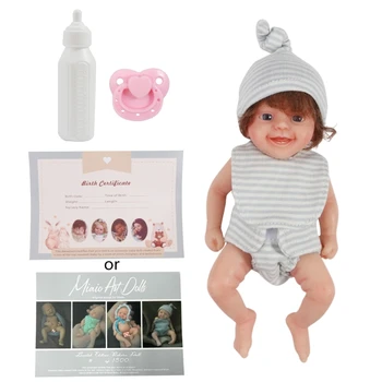 N80C Realus Modeliavimas Lėlės Realus Naujagimiui Silikono Lėlės viso Kūno Mielas Mažas Baby Doll Naujagimiui Lėlės