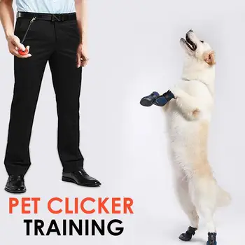 Naminių Gyvūnų, Šunų Mokymo Clicker Plastikiniai, Naujas Šuniukas Treneris Paspaudę Įrankis Nešiojamas Šunų Elgesį Treneris Clicker Su Riešo Dirželis Mokymo