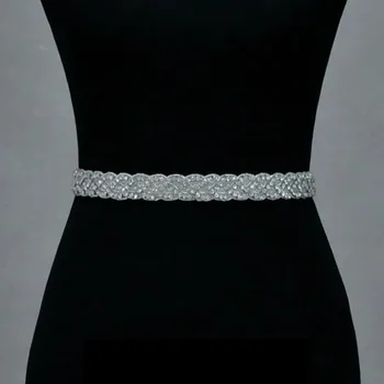 Naujas Moterų Diržas Mados Elegantiška Suknelė Suknelė Kristalų Grandinės Diržo Juosmens Antspaudas Vestuvių Pasek Damski
