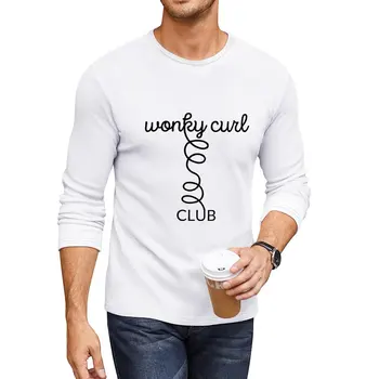 Naujas Ļodzīgs Curl Klubas - juodas tekstas Ilgas, T-Marškinėliai berniukams, baltos spalvos sportinius marškinėlius, mielas viršūnes custom t shirts, kurti savo mens ūgio t shirts