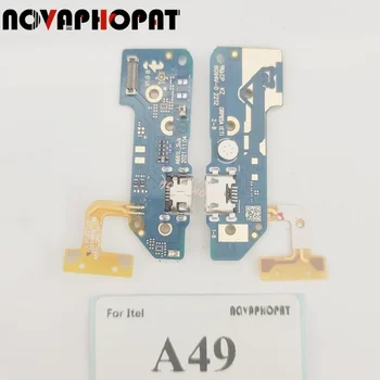 Novaphopat Už itel A49 A661L USB Doko jungtis Įkrovikliui Prijungti Mikrofoną MIC Jack Flex Kabelis Įkrovimo Valdyba