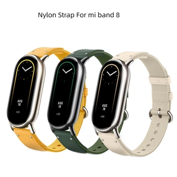 Nylon Dirželis Xiaomi juosta 8 Correa Apyrankę Sporto Watchband Mi juosta 8 Dirželis Kvėpuojantis Pakeitimo Smartwatch Apyrankė