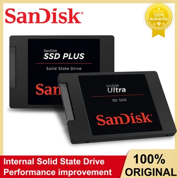 Originalios Sandisk SSD Vidinis Solid State Drive Ultra 3D NAND Plius SSD SATA III Kietajame Diske Nešiojamojo Kompiuterio Darbalaukio HD Diskas