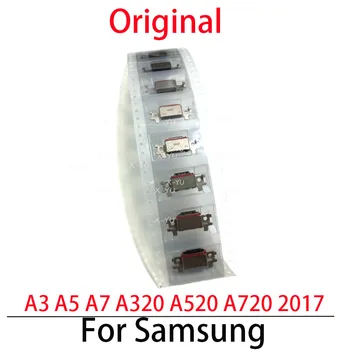 Originalus Samsung Galaxy A3 A5 A7 A320 A520 A720 2017 USB Įkrovimo lizdas Dokas Prijunkite Įkroviklio Jungties Lizdas