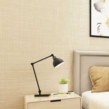 Paprasta šiuolaikinės neaustinių spalvų tapetai kambarį miegamasis šiltas fono sienos viešbučio projektą vientisos spalvos Europos tapetai.