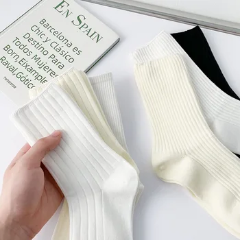 Pavasario/vasaros moterų medvilnės atsitiktinis ir patogus vidurio vamzdis tendencija all-in-one dėvėti JK kojinės dieną krūva kojinių