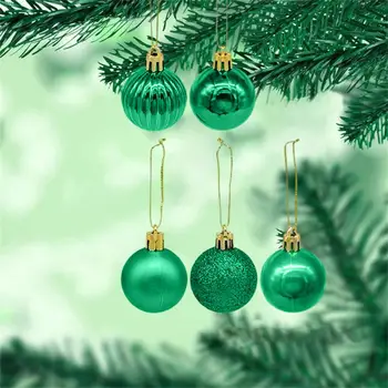 Plastikiniai Kalėdų Papuošalai Energingas 6cm Spalvos Electroplated Kalėdų Kamuolys Papuošalai Švenčių 