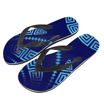 Polinezijos Genčių Pohnpei Totemas Tattoo Spaudinių Moterų Sandalai Fifo Vasaros Tendencijas Paplūdimio Bateliai, Šlepetės Namų Vyrų Butas Dėvėti