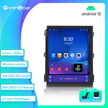 Prelingcar Nuorodą, 4 9.7 colių TS10 IPS ekranas android 12.0 grotuvas GPS navigaciją 2din radio stereo pagrindinis prietaisas, pridėti rėmelį kabelis