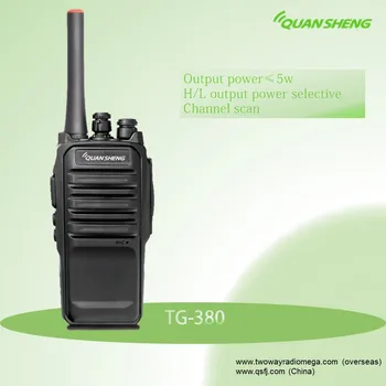 Quansheng Walkie Talkies Radijo Communicador Domofonas UHF dažnių Juosta TG-380 Mobilus Transiveris Dviejų krypčių Kumpis Radijo Nešiojamų Reachargeable