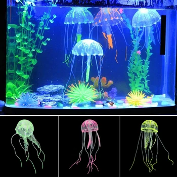 Raudona modeliavimas Jellyfish Šviesos Poveikio Aplinkai Nekenksmingų Medžiagų, Neturi Kvapo Žuvų Bakas Aquascape Dekoracijos, Žuvys Saugos