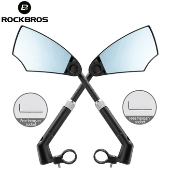 ROCKBROS Dviračio galinio vaizdo Veidrodis, Reguliuojamas 360 MTB Kelių Dviračio galinio vaizdo Veidrodis Universalus Veidrodis Dviračio Motociklo galinio vaizdo Veidrodėlis