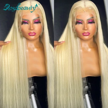 Rosabeauty 30 40 Colių 13X6 HD 613 Blond Skaidrus Nėriniai Priekiniai Žmogaus Plaukų Perukai Brazilijos Tiesiai 13x4 Priekinės Perukas Moterims