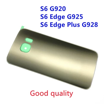 SAMSUNG Galaxy S6 G920 S6 Krašto G925 S6 Edge+ Plius G928 Galinio Dangtelio, Baterijos 3D Galinis Stiklas Durelių Apsauginis Korpusas Atveju Dangtis