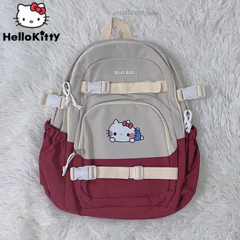 Sanrio Mielas Hello Kitty Melodija Moterų Animacinių Filmų Kuprinė Kuromi Studentų Naujas Korėjiečių Japonų Stiliaus Kuprinę Y2k Tendencija Pečių Krepšiai