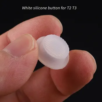 silikonas baltos spalvos mygtuką Vilkstinė T2 T3 flashight