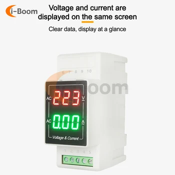 Skaitmeninis vienfaziai Energijos Skaitiklis Testeris AC60-500V Ampermeter Galia Voltmeter Ammeter Įtampos Amperų Vatų Kwh Metrų Multimetras