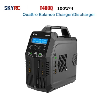 SKYRC T400Q AC Lipo Baterijos Likutis Įkroviklis Dual 5A 2X50W 2-4S NiMH / NiCd / LiPo / LiFe / 