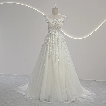 SL-9250 elegantiškas vestuvių suknelės moterų paplūdimio kristalų nuotakos bžūp rankovėmis vestuvinių suknelių plius dydis vestido novias