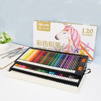 Spalvotus pieštukus 120 spalvų, rankomis dažyti pakuotėje riebiai spalvotus pieštukus suaugusiųjų meno tapybos spalvų pieštukai