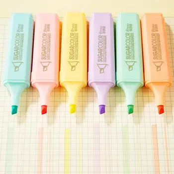 Spalvų žymėjimo įrankis Nustatyti Patogi Rankena žymėjimo įrankis Energingas Saldainiai spalvos Žymekliu Nustatyti Studentų Biuro Reikmenys Greitai