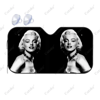 Star Mergina Marilyn Monroe Automobilių Skydelis Pavėsyje, Aksesuarai, Dekoras Stiklų skėtį nuo saulės,VISUREIGIS Prabanga Individualų Universalus Saulės Skydelis