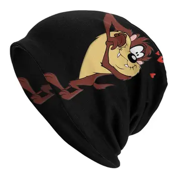 Tasmanijos Velnias Variklio Dangčio Skrybėlės Kietas Megzti Skrybėlę Moterims, Vyrams, Šilta Žiemą, Komiksų, Animacinių Filmų Laukinių Ir Crazy Skullies Beanies Kepurės