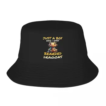 Tiesiog Berniukas, Kuris Myli Barzdotas Drakonas Kibirą Skrybėlės Panama Vyras Moteris Bob Skrybėlės Hip-Hop Žvejo Paplūdimys Skrybėlės Žvejybos Unisex Kepurės