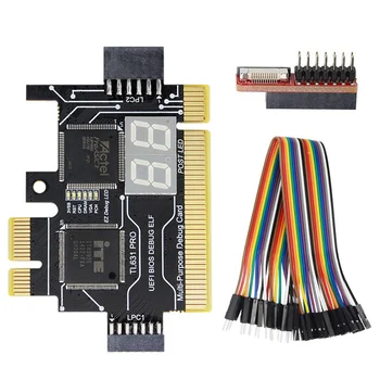 TL631 Pro LPC-DEBUG Diagnostikos Card PCI PCI-E Mini PCI-E Plokštę Daugiafunkcį Desktop Laptop Diagnostikos Analizatorius