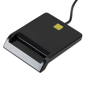 USB 2.0 Smart Card Reader DNIE ATM CAC IC ID Banko SIM Kortelė, skirta 