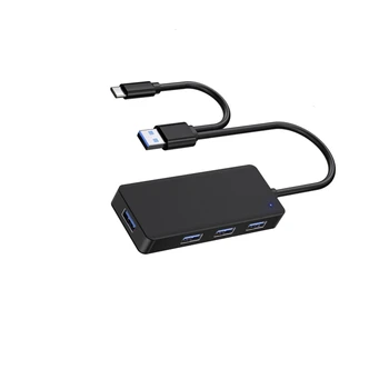 USB šakotuvas, 4 Port-Ultra Plonas Duomenų USB Šakotuvą su 2 USB Kabelio Tipas-c USB Didmeninės