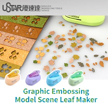 USTAR UA-93001~04 Grafinis Įspaudas Modelis Scena Lapų Maker Asamblėjos Modelio Kūrimo Priemonę Kariniams Modelis Hobis, DIY Priedai