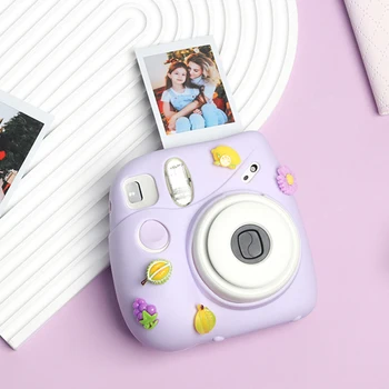 Už Fujifilm Instax Mini7+Kamera, Silikoninis Dangtelis Vientisos Spalvos Daisy Apsaugos Soft Shell Tinka Padengti Apsaugos Atveju Fotoaparatas