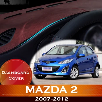 Už Mazda 2 Demio 2007-2012 DE Mazda2 Automobilio prietaisų Skydelyje Išvengti Šviesos Padas Priemonė Platforma Stalas Padengti Odos Anti-Slip Brūkšnys Kilimėlis