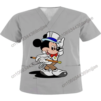 V-Kaklo marškinėliai Disney marškinėliai Kišenėje Vasaros marškinėliai Moterims Moteris 2023 Nemokamas Pristatymas Pasiūlymas Moterų Sexy Viršūnes Tees Drabužiai