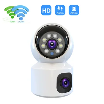 VAIZDO Dvigubo Objektyvo IP Kamera, WiFi Saugumo Vaizdo Stebėjimo sistemos, Namų Apsauga, Patalpų Kūdikio stebėjimo