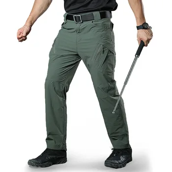 Vasaros Tactical Kelnes Lauko Quick Dry Alpinizmas Ir Pėsčiųjų Kelnės, vyriški Amerikos darbo drabužių siuvimas Kelnės
