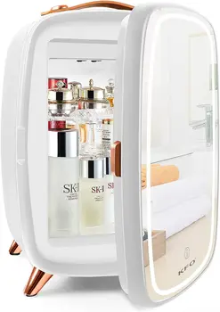 Veidrodinį Grožio Šaldytuvas Su LED ,6 Litro Nešiojamas Mini Šaldytuvas Makiažas, 6 Litro/8