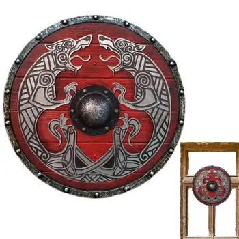Viking Shield Dekoratyvinis Skydas Cosplay Sienos Kabo Dekoro Viking Kabinti Papuošalų Už Cosplay Role-Play Drabužiai